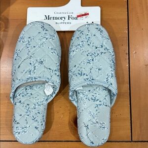 Charter Club Memory Foam Slippers New Large 9-10